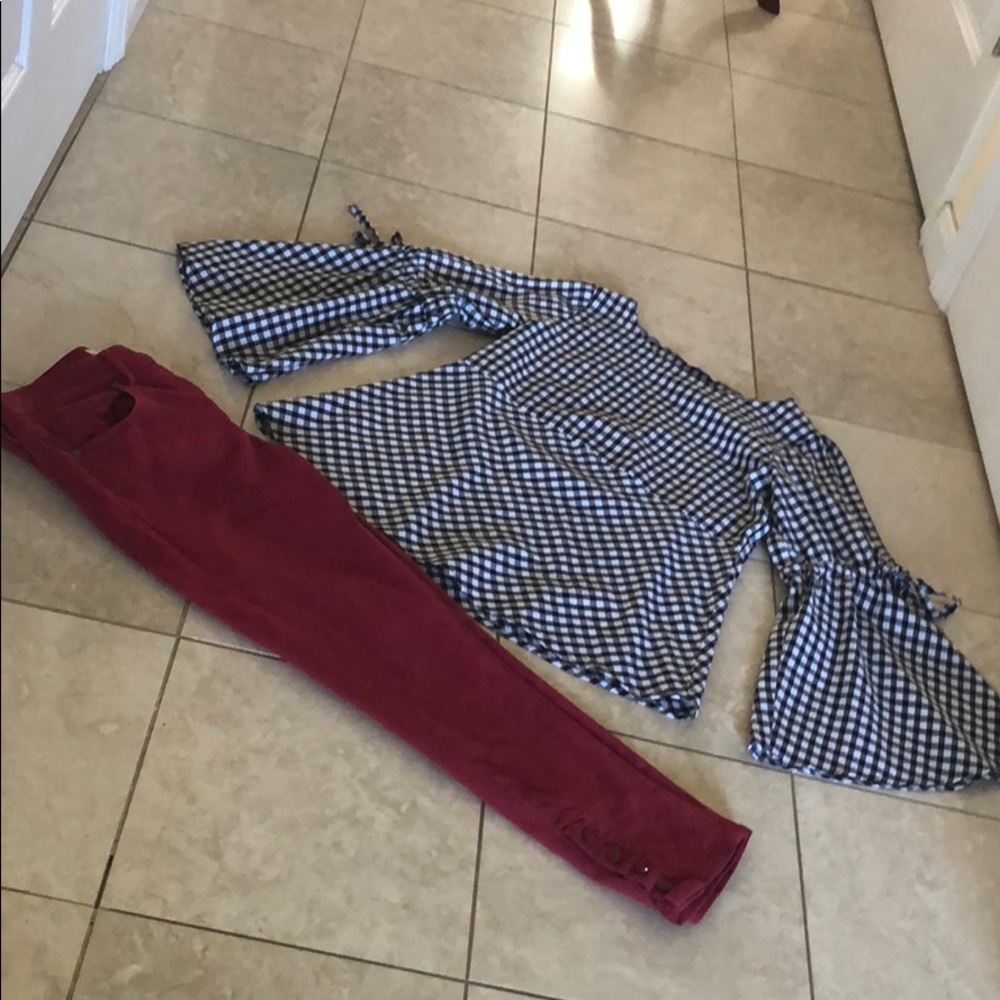 Loft Gingham Bouse